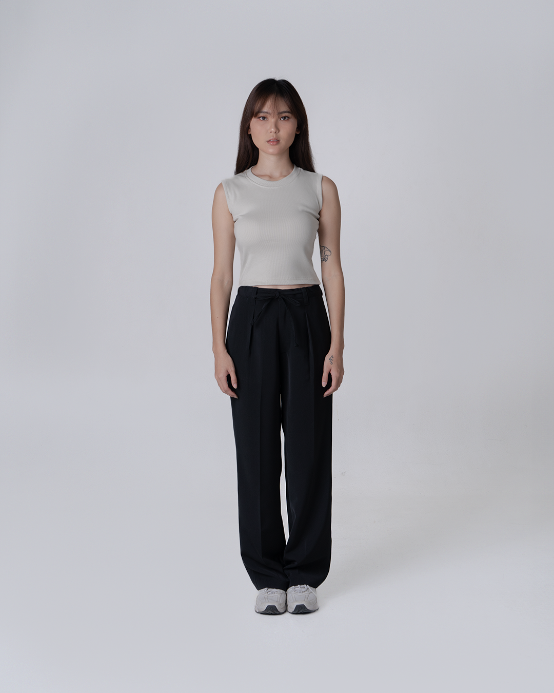 Noire Cotton-Poly Pants