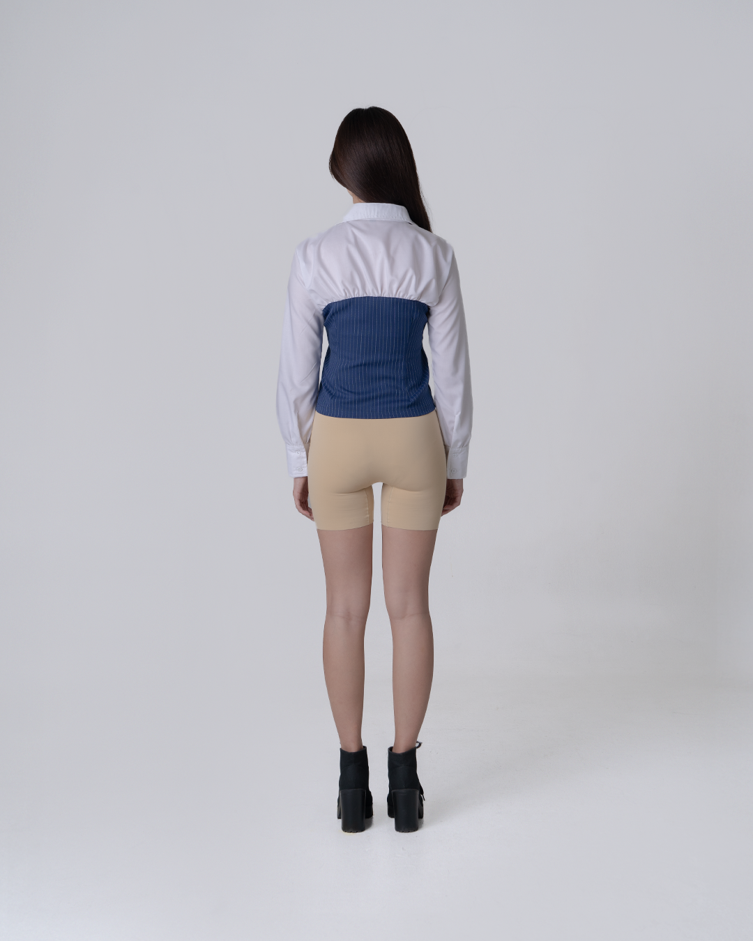 Two Tone Cotton-Poly Shirt